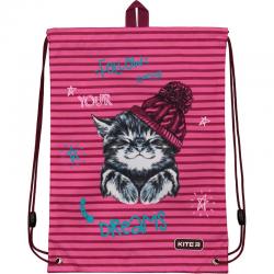 Сумка для сменной обуви и спортивной формы Kite Fluffy Racoon K19-600S-1