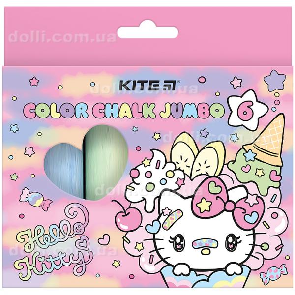 Крейда кольорова Kite Jumbo Hello Kitty HK24-073, 6 кольорів
