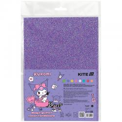 Картон кольоровий з чарівним гліттером Kite Kuromi HK24-423, А4