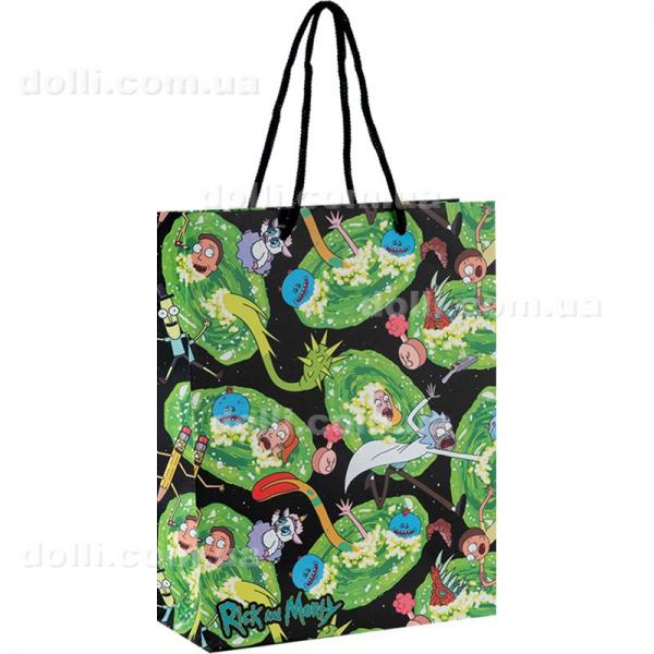 Пакет бумажный подарочный Kite Rick and Morty RM24-265, 18х24см