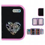 Пенал з наповненням Kite Love is K25-622H-3, 1 відділення, 2 відвороти