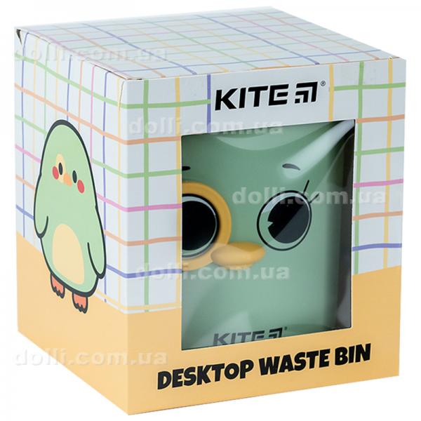 Настольный контейнер для мусора Kite K24-011-1, зеленый
