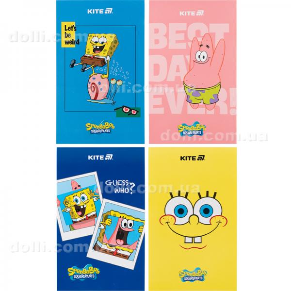 Блокнот-планшет Kite Sponge Bob SB25-195, A6, 50 аркушів, нелінований