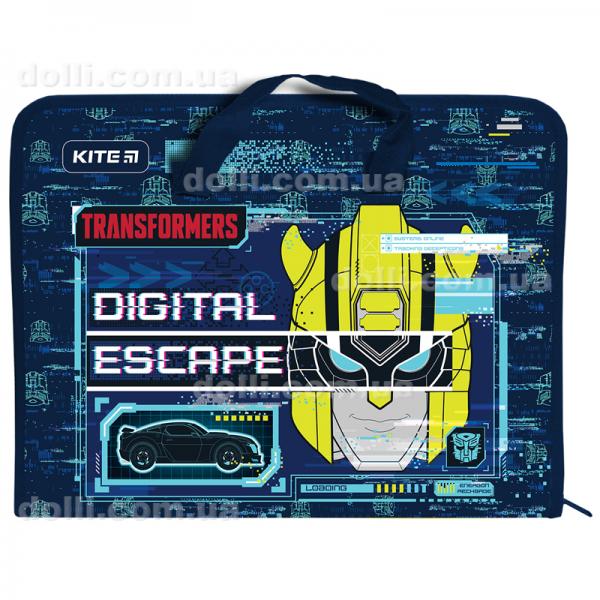 Папка-портфель на блискавці Kite Transformers TF22-202, 1 відділення, A4