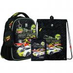 Шкільний набір Kite Hot Wheels SET_HW24-555S (рюкзак, пенал, сумка)