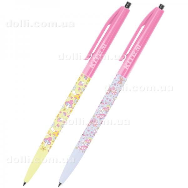 Ручка шариковая автоматическая Kite Cute Nature K23-361-1, синяя