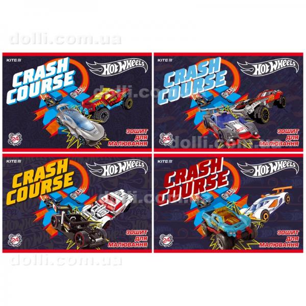 Альбом для рисования Kite Hot Wheels, 24 листа HW19-242