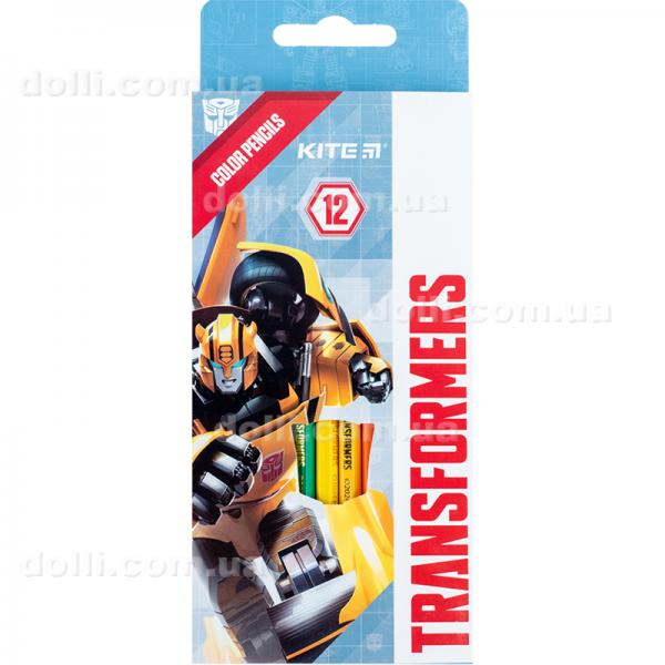 Олівці кольорові Kite Transformers TF24-051, 12 шт.