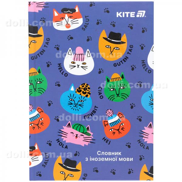 Словник для запису іноземних слів Kite Cats K25-407-2, 60 аркушів