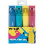 Маркер Highlighter Kite Creative Trendy Colors K24-1144-4, набор из 4-х цветов