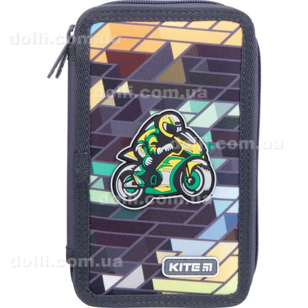 Пенал без наполнения Kite Education Motorbike K21-623-2, 2 отделения