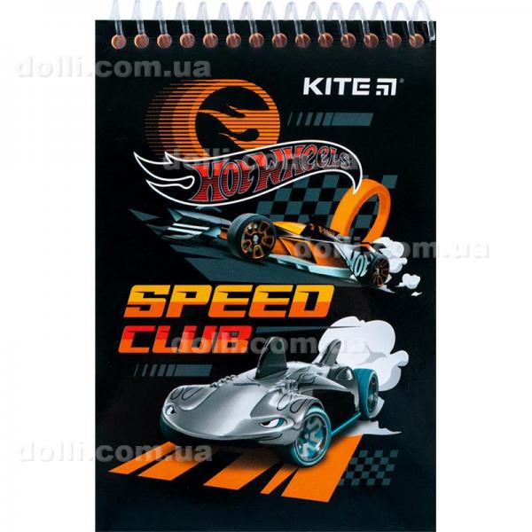 Блокнот пластиковий Kite Hot Wheels HW24-196, А6, 48 аркушів, нелінований