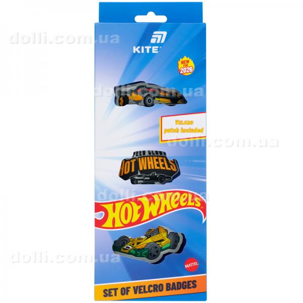 Набор бейджев на липучке Kite Hot Wheels HW26-3012, 3 шт.