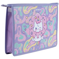 Папка на блискавці Kite Rainbow Catcorn K24-428-1, A4+