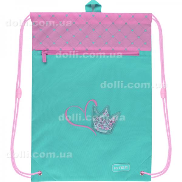 Сумка для обуви с карманом Kite Education Charming Crown K22-601M-15
