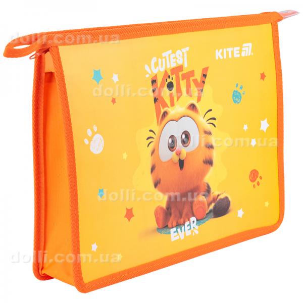 Папка на молнии Kite Garfield GF25-428, A4+