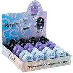 Точилка с контейнером и ластиком Kite Faces K24-365,ассорти