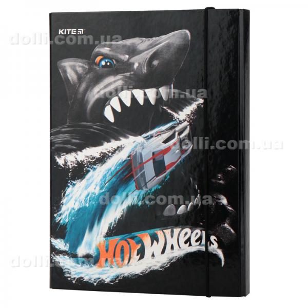 Папка для тетрадей B5, на резинках, картон Kite Hot Wheels HW19-210