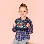 Пенал без наполнения Kite Hot Wheels HW24-621, 1 отделение, 1 отворот