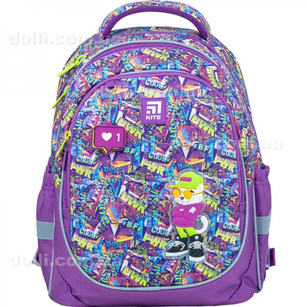Рюкзак полукаркасный Kite Education Chilling Cat K22-700M