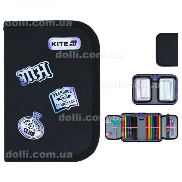 Пенал с наполнением Kite Monster High MH26-622H, 1 отделение, 2 отворот
