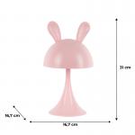 Светильник-ночник LED с аккумулятором Kite Simple Bunny K25-317-1-2, розовый