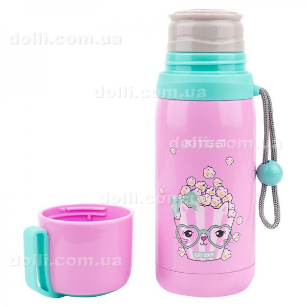 Термос Kite Popcorn K21-301-02, 350 мл, рожевий