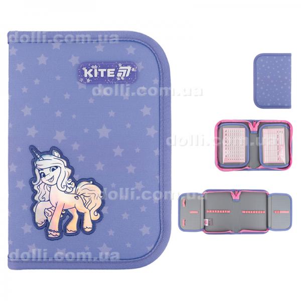 Пенал без наполнения Kite My Little Pony LP25-622, 1 отделение, 2 отворот
