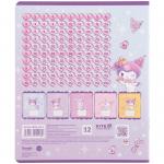 Зошит шкільний Kite Kuromi HK25-232-3, 12 аркушів, клітинка