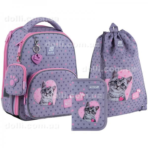 Школьный набор Kite Education Studio Pets SET_SP25-556M (рюкзак, пенал, сумка)