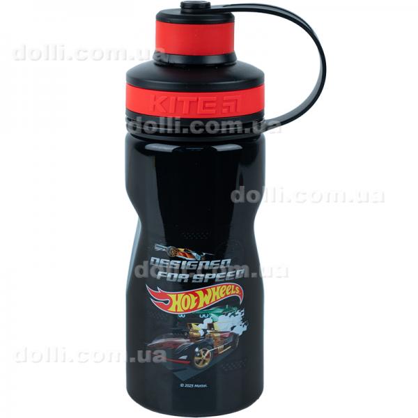 Бутылочка для воды Kite Hot Wheels HW23-397, 500 мл, черная
