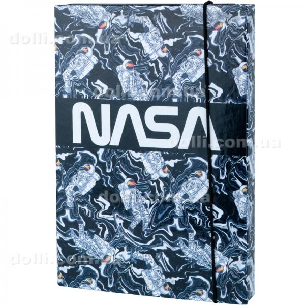 Папка для зошитів на гумці Kite NASA NS22-210, картон