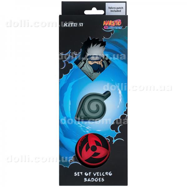 Набор бейджей на липучке Kite Naruto NR24-3012-2, 3 шт.
