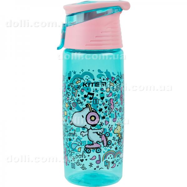Бутылочка для воды Kite Peanuts Snoopy SN23-401, 550 мл, бирюзовая