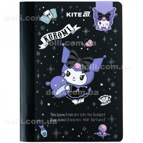 Блокнот з магнітною закладкою Kite Kuromi HK25-192, А5, 60 аркушів, клітинка