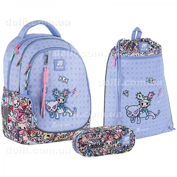 Шкільний набір Kite Education Tokidoki SET_TK25-700M (рюкзак, пенал, сумка)