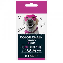 Крейда кольорова Kite Dogs Jumbo K22-077, 3 кольори