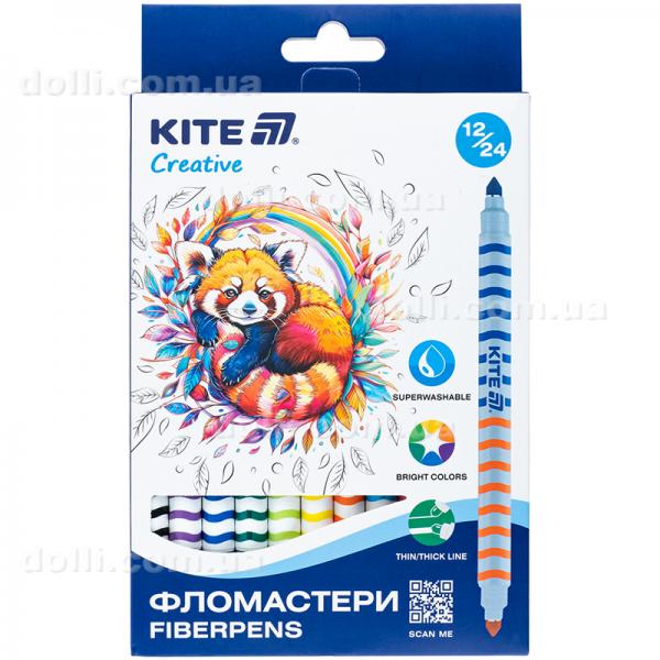 Фломастери двосторонні Kite Creative K-1151, 12 шт.