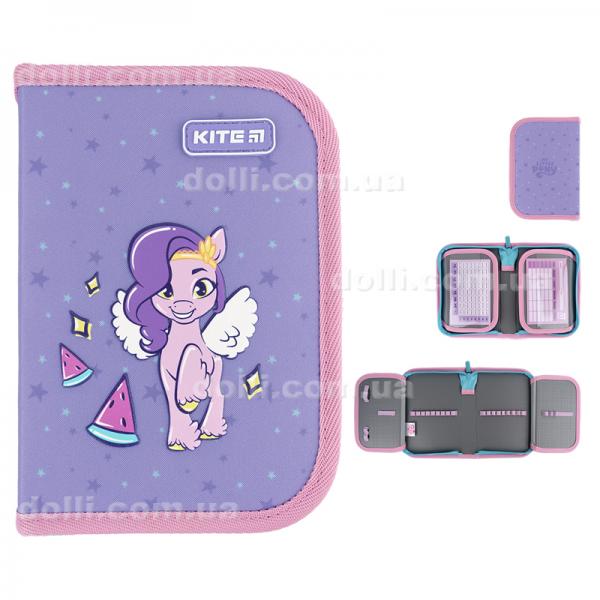Пенал без наполнения Kite My Little Pony LP24-622, 1 отделение, 2 отворота