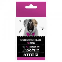 Крейда кольорова Kite Dogs K22-075, 12 шт