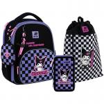 Школьный набор Kite Education Kuromi SET_HK25-556M (рюкзак, пенал, сумка)
