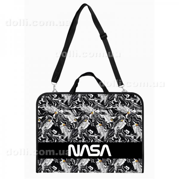 Папка-портфель на блискавці Kite NASA NS22-411, 1 відділення, A3+