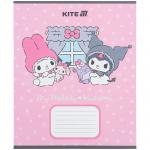 Тетрадь школьная Kite Kuromi HK25-235-2, 12 листов, косая линия