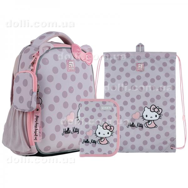 Школьный набор Kite Hello Kitty SET_HK24-555S (рюкзак, пенал, сумка)