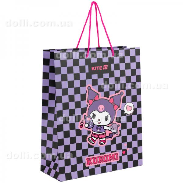 Пакет паперовий подарунковий Kite Kuromi HK25-266-2, 26х32см