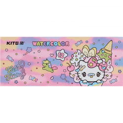 Фарби акварельні в картонній упаковці Kite Hello Kitty HK23-041, 12 кольорів