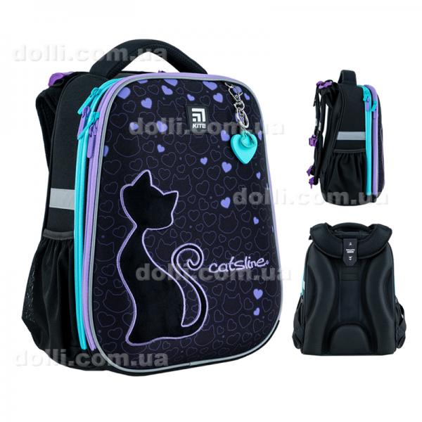 Рюкзак шкільний каркасний Kite Education Catsline K24-531M-1
