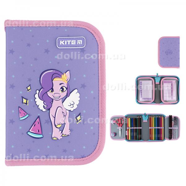 Пенал с наполнением Kite My Little Pony LP24-622H, 1 отделение, 2 отворота