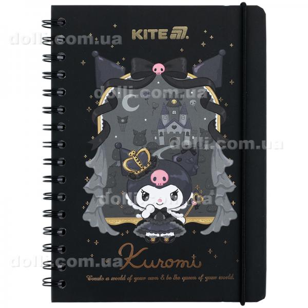 Дневник на спирали Kite Kuromi HK25-438-2, твердая обложка