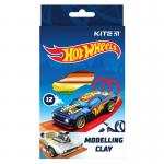 Пластилин восковой Kite Hot Wheels HW23-086, 12 цветов, 200 г